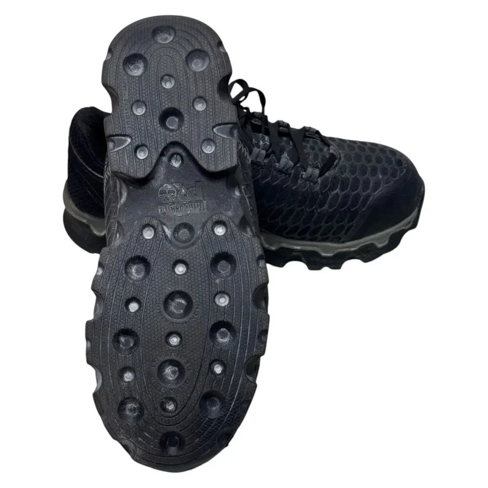 Timberland PRO A1B6U Powertrain Sport Mens 7.5M Alloy Toe Work Shoes Black